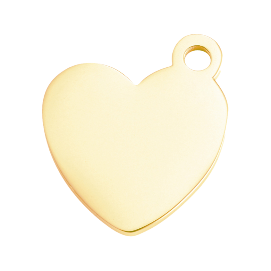 Heart Tags-13*15mm-Gold
